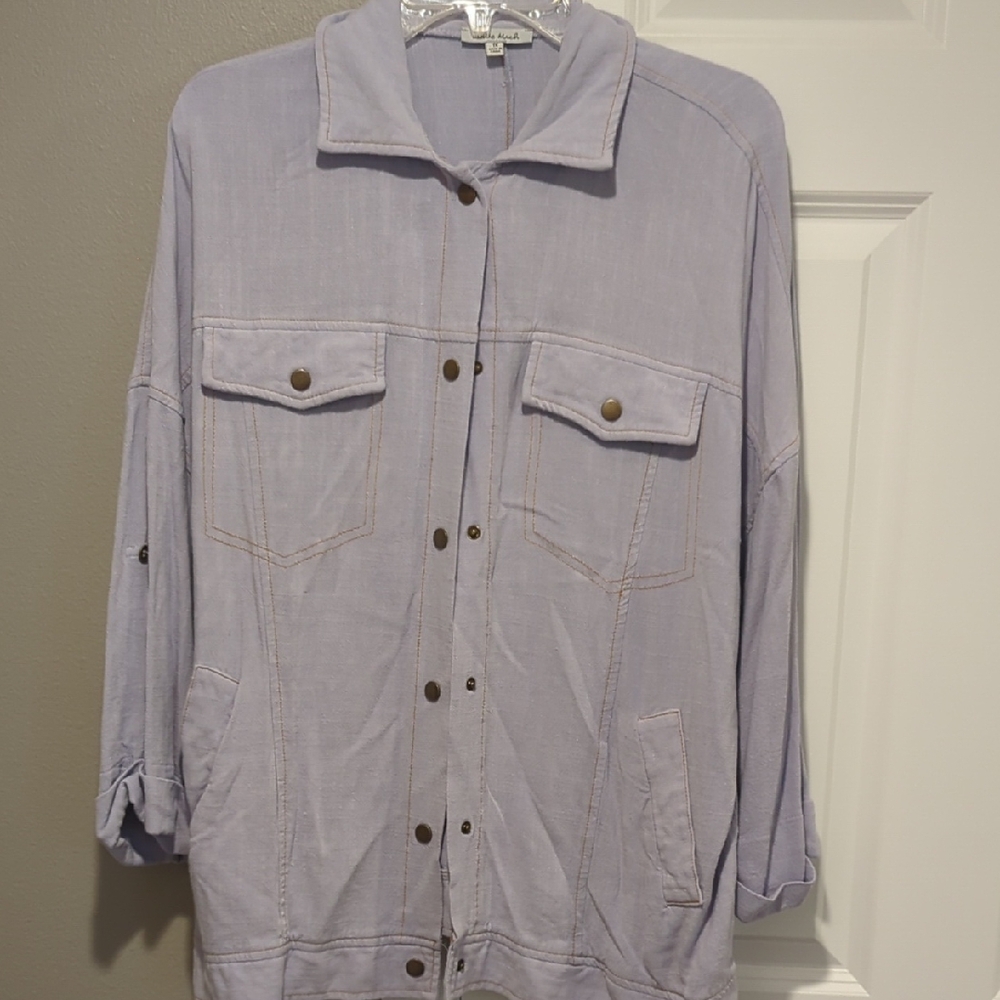 White Birch Lavender Utility Jacket